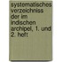 Systematisches Verzeichniss der im Indischen Archipel, 1. und 2. Heft