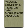 The Exergy Analysis On A Natural Gas Based Combined Cycle Power Plant by Sharma Mbbsr