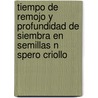 Tiempo de Remojo y Profundidad de Siembra En Semillas N Spero Criollo by Rocendy Marlin Perozo Castro
