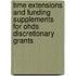 Time Extensions and Funding Supplements for Ohds Discretionary Grants