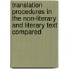 Translation Procedures in the Non-literary and Literary Text Compared door Klaudia Gibová