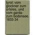 Tyrol: Vom Glockner zum Orteles, und vom Garda- zum Bodensee. 1833-34
