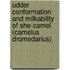 Udder Conformation and Milkability of She-Camel (Camelus Dromedarius)
