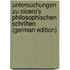 Untersuchungen Zu Cicero's Philosophischen Schriften (German Edition)