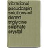 Vibrational Pseudospin Solutions of Doped Triglycine Sulphate Crystal