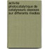 Activite Photocatalytique De Catalyseurs Deposes Sur Differents Medias