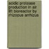Acidic Protease Production in Air Lift Bioreactor by Rhizopus Arrhizus