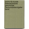 Archiv für Kunde österreichische Geschichte, Neunundzwanzigster Band door Onbekend