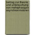 Beitrag zur Theorie und Untersuchung von Mehrphasigen Asynchronmotoren