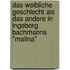 Das weibliche Geschlecht als das Andere in Ingeborg Bachmanns "Malina"