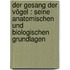 Der Gesang der Vögel : seine anatomischen und biologischen Grundlagen