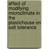 Effect of Modifying MicroClimate in the Plastichouse on Salt Tolerance by Ahmed Farag