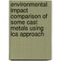 Environmental Impact Comparison Of Some Cast Metals Using Lca Approach