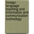 Foreign Language Teaching and Information and Communication Technology