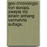Geo-Chronologie von Europa. Zweyte mit einem Anhang vermehrte Auflage.