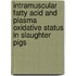 Intramuscular Fatty Acid And Plasma Oxidative Status In Slaughter Pigs