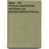 Lapex - Ein Rechnerunterstutztes Verfahren Zur Betriebsmittelzuordnung by S. Mayer