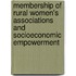 Membership of Rural Women's Associations and Socioeconomic Empowerment