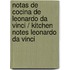Notas De Cocina De Leonardo Da Vinci / Kitchen Notes Leonardo Da Vinci