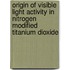 Origin of Visible Light Activity in Nitrogen Modified Titanium Dioxide