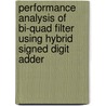 Performance Analysis Of Bi-Quad Filter Using Hybrid Signed Digit Adder by Sugandha Agarwal