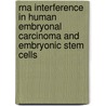 Rna Interference In Human Embryonal Carcinoma And Embryonic Stem Cells door Maryam M. Matin