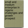 Small and Medium Enterprise in Nigeria: Challenges and Growth Prospect door Adebimpe Adesua-Lincoln