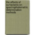 The effects of surfactants on spectrophotometric determination methods