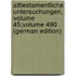 Alttestamentliche Untersuchungen, Volume 45;volume 490 (German Edition)