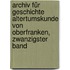 Archiv für Geschichte Altertumskunde von Oberfranken, Zwanzigster Band