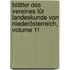 Blätter Des Vereines Für Landeskunde Von Niederösterreich, Volume 11