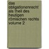 Das Obligationenrecht als Theil des heutigen römischen Rechts Volume 2