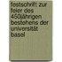 Festschrift zur feier des 450jährigen bestehens der Universität Basel