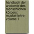 Handbuch Der Anatomie Des Menschlichen Körpers: Muskel-lehre, Volume 1
