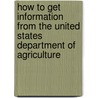How to Get Information from the United States Department of Agriculture by United States Government