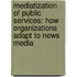 Mediatization of Public Services: How Organizations Adapt to News Media