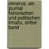 Minerva. Ein Journal historischen und politischen Inhalts, Dritter Band