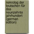 Nekrolog Der Teutschen Für Das Neunzehnte Jahrhundert (German Edition)