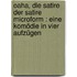 Oaha, die Satire der Satire microform : Eine Komödie in vier Aufzügen