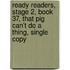 Ready Readers, Stage 2, Book 37, That Pig Can't Do a Thing, Single Copy