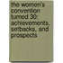 The Women's Convention Turned 30: Achievements, Setbacks, and Prospects