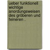 Ueber funktionell wichtige Anordungsweisen des gröberen und feineren . door A.M. Walter Gebhardt F.