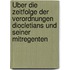 Über die Zeitfolge der Verordnungen Diocletians und seiner Mitregenten