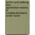 Archiv und Zeitung des apotheker-Vereins in Norddeutschland, erster Band