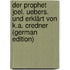 Der Prophet Joel. Uebers. Und Erklärt Von K.a. Credner (German Edition)