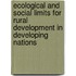 Ecological and social limits for rural development in developing nations