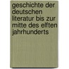 Geschichte der deutschen Literatur bis zur Mitte des elften Jahrhunderts by Unwerth