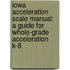 Iowa Acceleration Scale Manual: A Guide For Whole-Grade Acceleration K-8