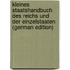 Kleines Staatshandbuch Des Reichs Und Der Einzelstaaten (German Edition)