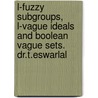 L-Fuzzy Subgroups,  L-Vague Ideals and Boolean Vague Sets. Dr.T.Eswarlal by Eswar Lal